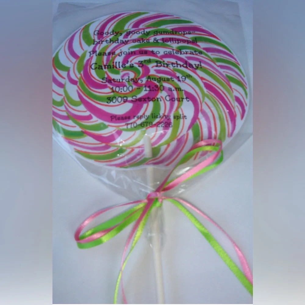lollipop print craft and celebrate with your own original invitations